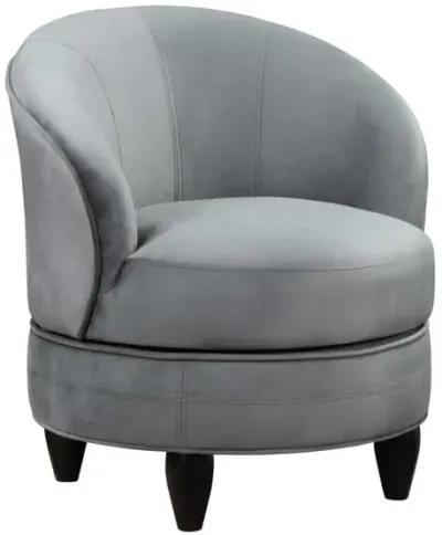 ACCENT CHAIR GRAY VELVET