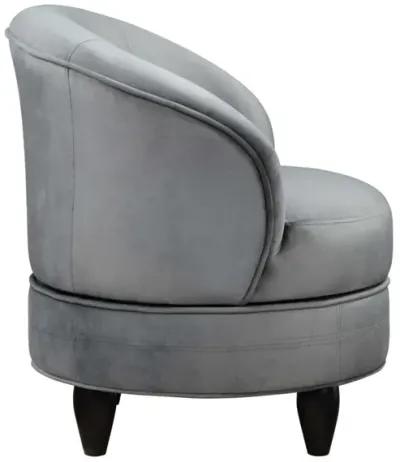 ACCENT CHAIR GRAY VELVET