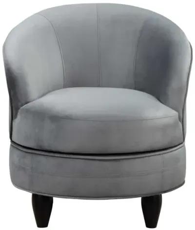 ACCENT CHAIR GRAY VELVET