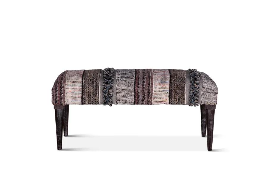 MARRAKECH UPHOLSTERED MULTI-COLOR ACCENT BENCH