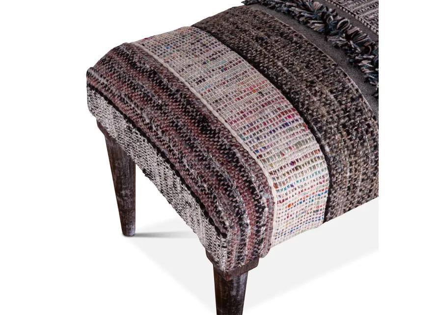 MARRAKECH UPHOLSTERED MULTI-COLOR ACCENT BENCH