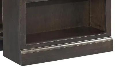 Aspenhome Churchill 60 Inch Ghost Black Bookcase with 3 Fixed Shelves