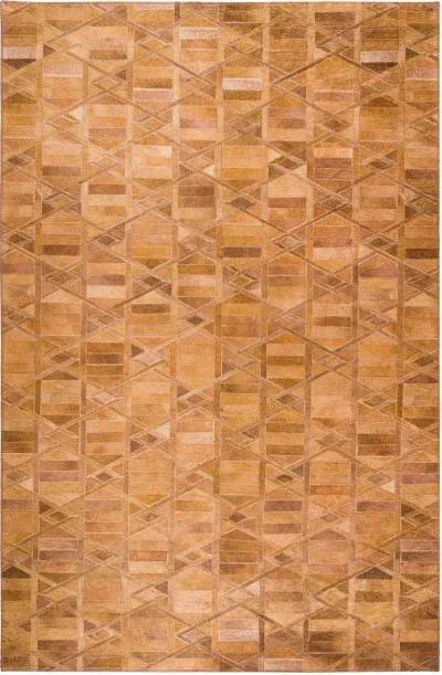 Dalyn Geometric Trellis 5'X8' Area Rug in Amber & Gold