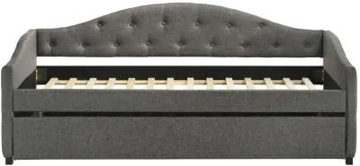 Coaster Sadie Upholstered Twin Daybed with Trundle Grey