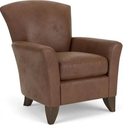 Flexsteel Jupiter Brown Silt Leather Chair