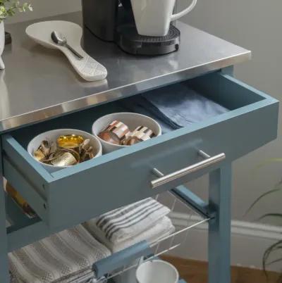 CLARKE BLUE KITCHEN CART