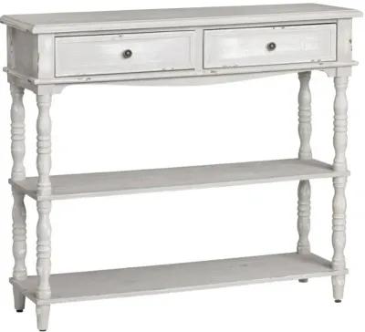 Crestview Weston Chalk Grey Console Table