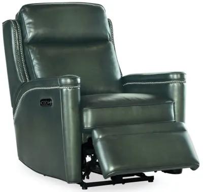 Hooker Furniture Hamilton Sarzana Portal Leather Power Recliner with Power Headrest