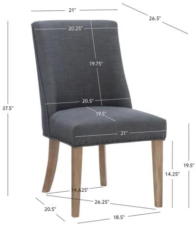 Powell Adler Dining Chair Natural Grey