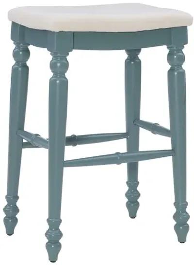 Linon Marino Blue Backless Bar Stool