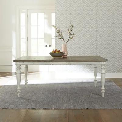 Liberty Furniture Whitney 6-Piece Weathered Gray Rectangular Casual Dining Table Set