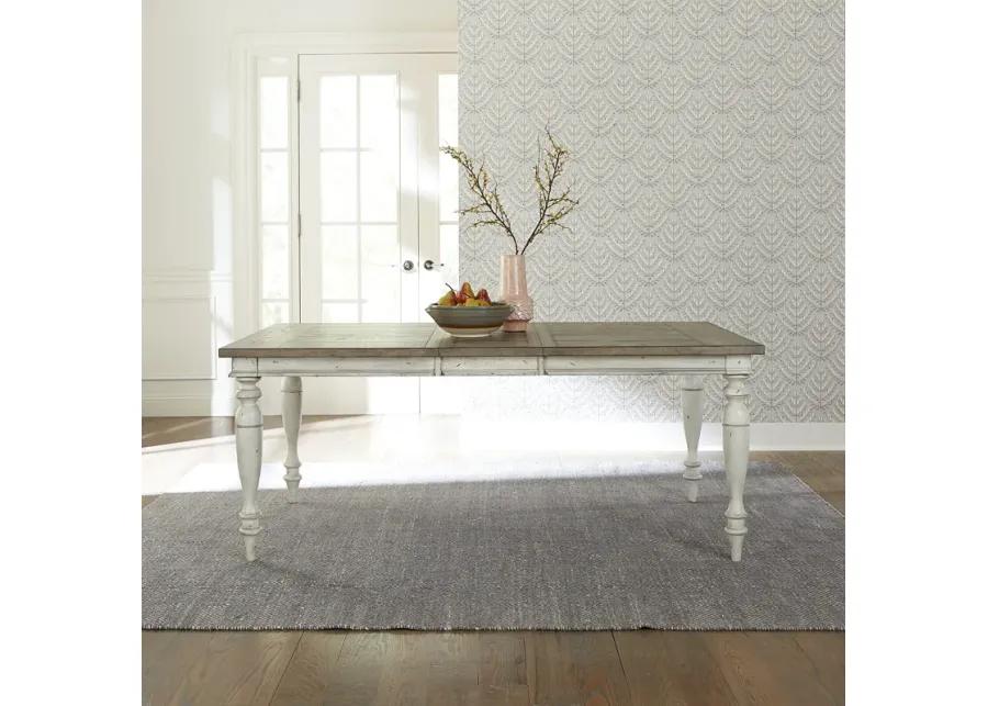 6 PIECE RECTANGULAR TABLE SET - WHITNEY