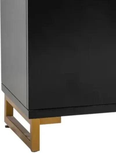 Crestview Corinthian Black/Gold Sideboard