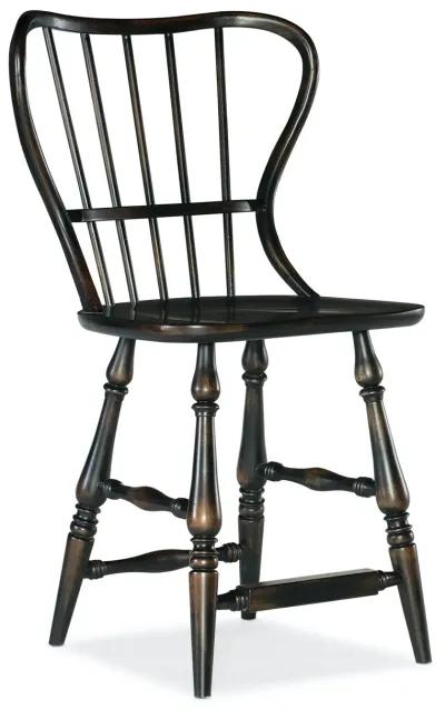 Hooker Furniture Ciao Bella Spindle Back Counter Stool Black