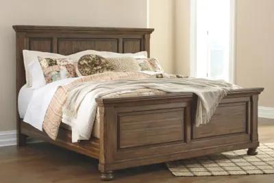 Ashley Flynnter Medium Brown California King Panel Bed