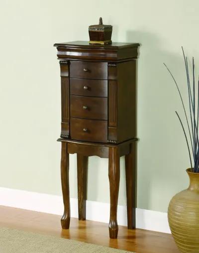 Powell Louis Philippe Walnut Jewelry Armoire