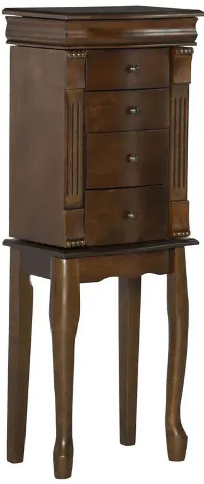 Powell Louis Philippe Walnut Jewelry Armoire