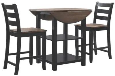 Powell Colm 3-Piece Counter Set Black