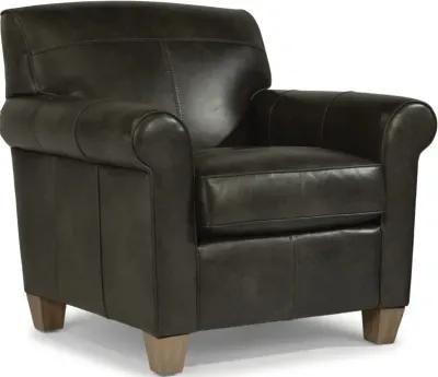 Flexsteel Dana Black Leather Chair