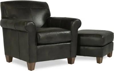 Flexsteel Dana Black Leather Chair