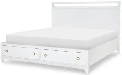 Legacy Classic Complete Panel Bed with Storage Queen White Finish White Finish Summerland White