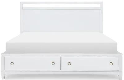 Legacy Classic Complete Panel Bed with Storage Queen White Finish White Finish Summerland White