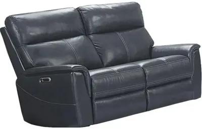 Reed Collection Reclining Loveseat in Indigo Color