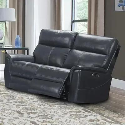 Reed Collection Reclining Loveseat in Indigo Color