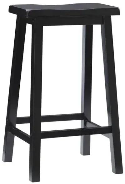 Powell Antique Black with Sand Through Terra Cotta Bar Stool