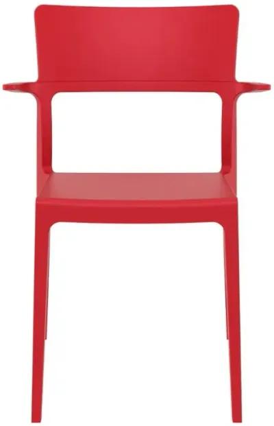 Compamia Plus Arm Patio Chair Red