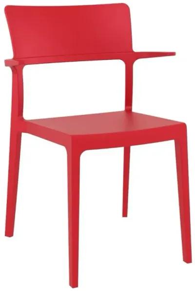 Compamia Plus Arm Patio Chair Red