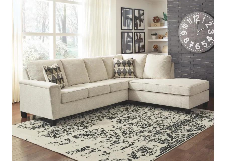 ABINGER 2-PIECE SECTIONAL WITH CHAISE NATURAL SIGNATURE DESIGN