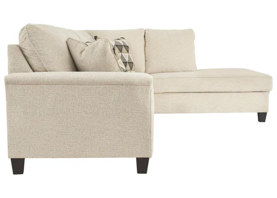 ABINGER 2-PIECE SECTIONAL WITH CHAISE NATURAL SIGNATURE DESIGN