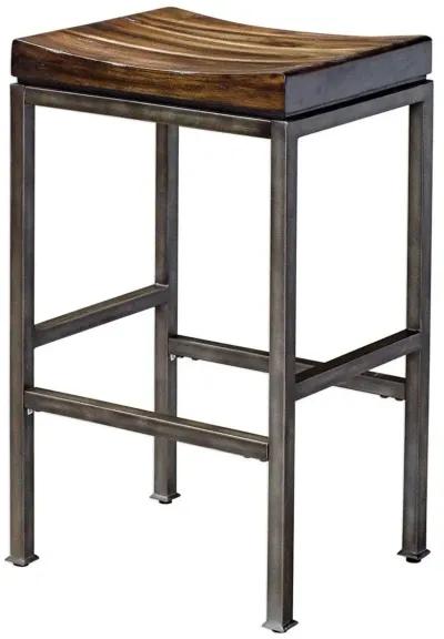 Uttermost Beck Dark Walnut Bar Stool