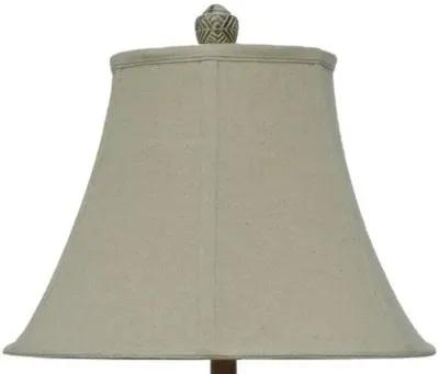 Crestview Cypress Black/Green/Pickled Pine Table Lamp