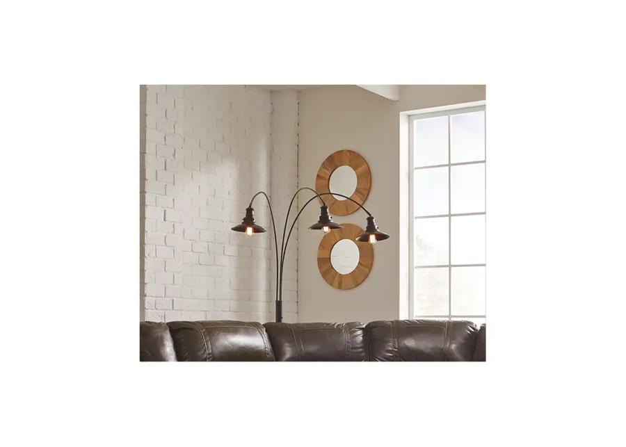 SHERIEL FLOOR LAMP BLACK SIGNATURE DESIGN