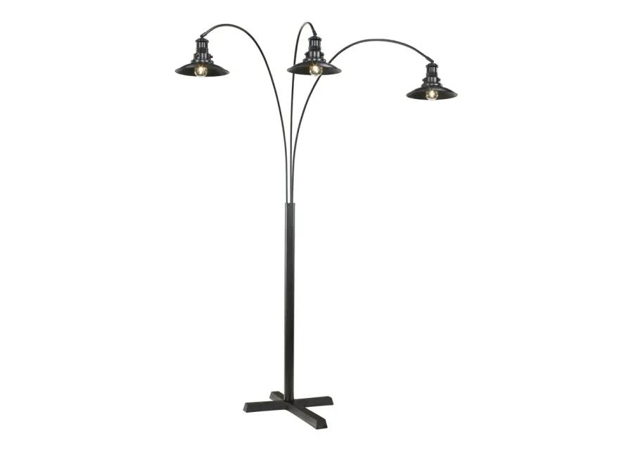 SHERIEL FLOOR LAMP BLACK SIGNATURE DESIGN