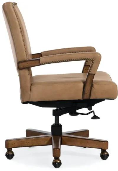 CHACE EXECUTIVE SWIVEL TILT LEATHER OFFICE CHAIR