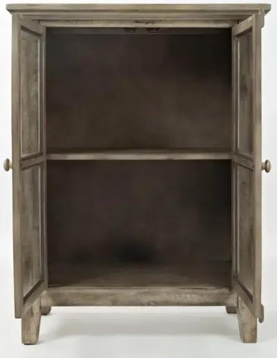 Jofran Rustic Shores 2-Door High Accent Cabinet Watch Hill Weathered Grey