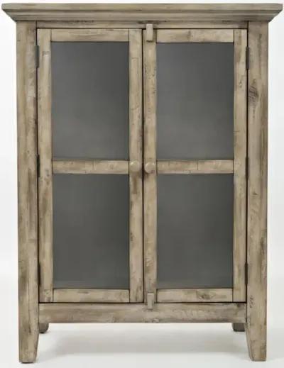 Jofran Rustic Shores 2-Door High Accent Cabinet Watch Hill Weathered Grey