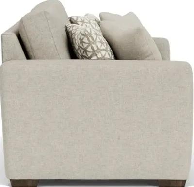 Flexsteel Collins Silver Driftwood Two-Cushion Sofa