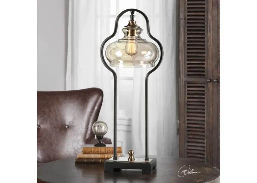 COTULLA AGED BLACK ACCENT LAMP