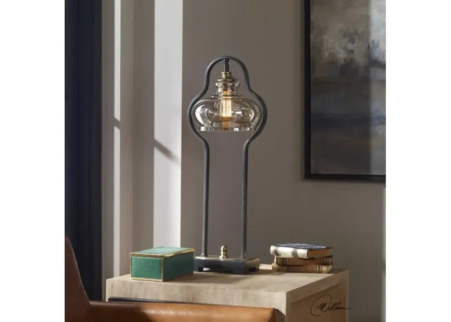 COTULLA AGED BLACK ACCENT LAMP