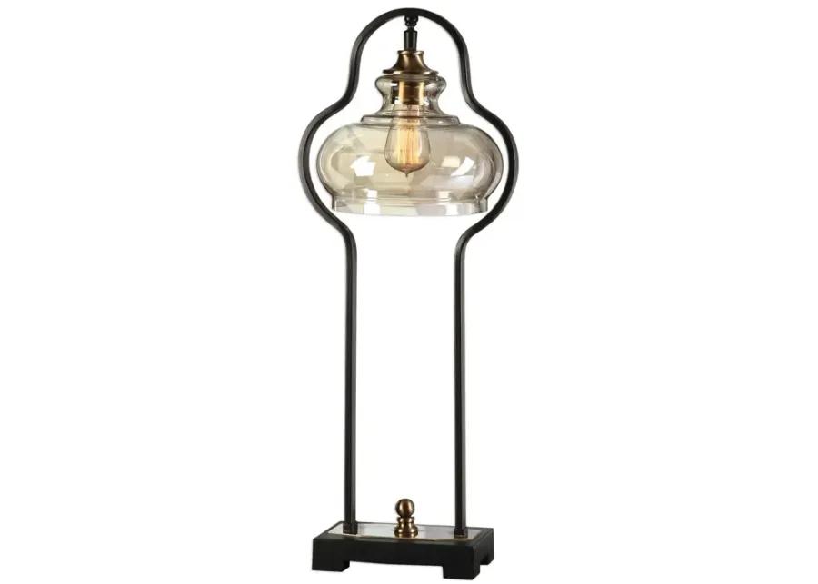 COTULLA AGED BLACK ACCENT LAMP