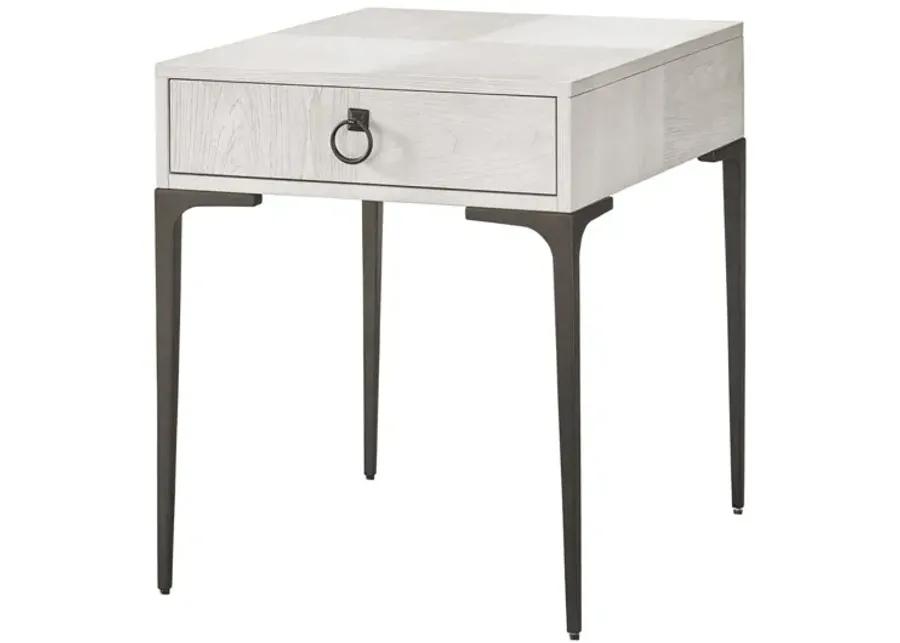 DAHLIA DARK GRAY/LIGHT GRAY SQUARE END TABLE