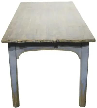 Nest Home Antique Blue Top & Distressed Light Blue Base Amelia Dining Table