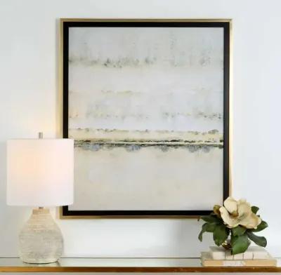 Uttermost Gilded Horizon Black/Gold/White Framed Print Wall Art