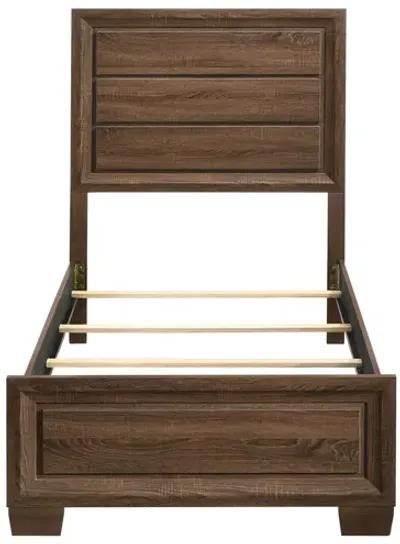 Coaster Brandon Wood Twin Panel Bed Warm Brown