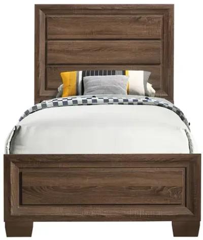 Coaster Brandon Wood Twin Panel Bed Warm Brown