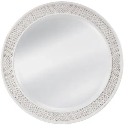 American Woodcrafters Woven Round Mirror